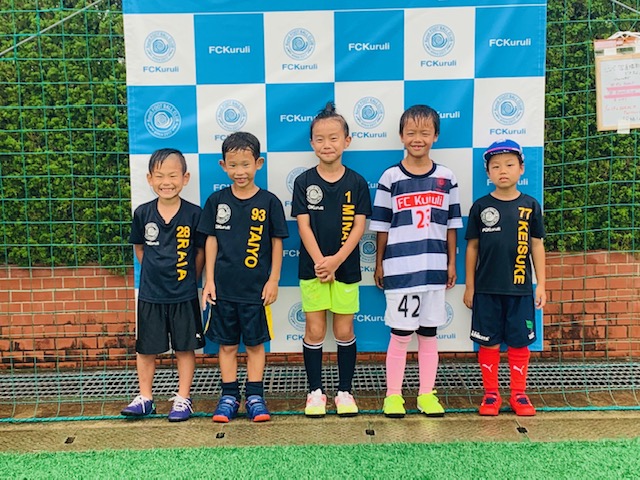 U9ミニKuruliCup5人の集合写真